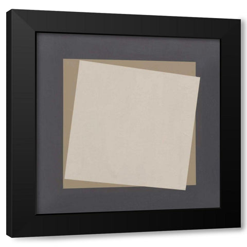 Geo Natural Core Black Modern Wood Framed Art Print with Double Matting by Tillmon, Avery