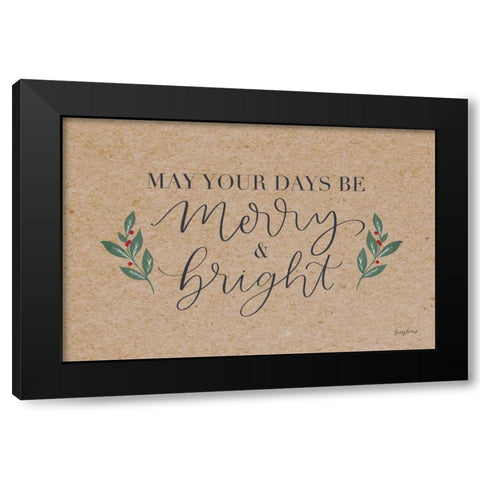 Neutral Christmas I Black Modern Wood Framed Art Print by Thorns, Becky