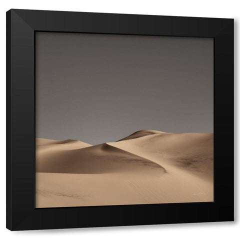 Sandy Dunes II Neutral Sky Black Modern Wood Framed Art Print with Double Matting by Eichman, Andre