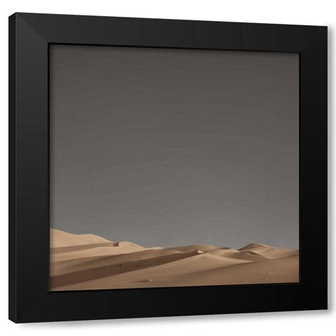 Sandy Dunes III Neutral Sky Black Modern Wood Framed Art Print by Eichman, Andre