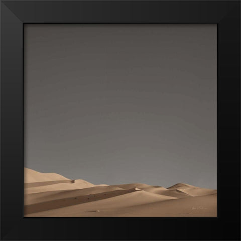Sandy Dunes III Neutral Sky Black Modern Wood Framed Art Print by Eichman, Andre