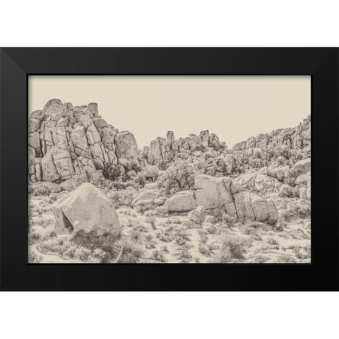 Joshua Tree V Neutral Black Modern Wood Framed Art Print by Urquhart, Elizabeth