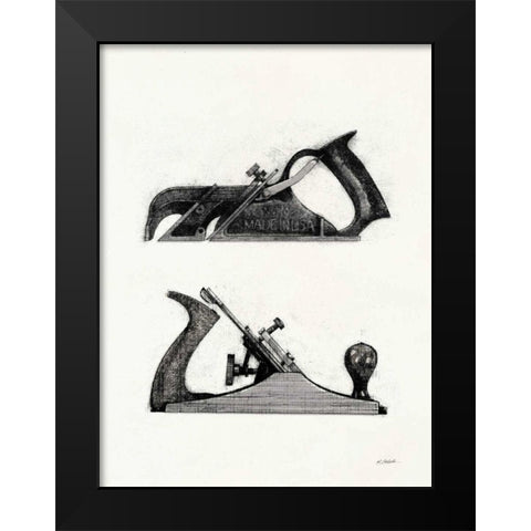 Planes with Color Crop Black Modern Wood Framed Art Print by Schick, Mike