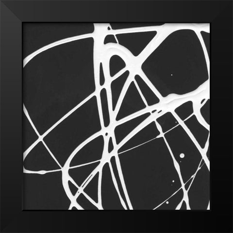 Tumbling Down II Black Modern Wood Framed Art Print by Hershey, Moira
