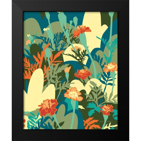 Marigold Black Modern Wood Framed Art Print by Gallagher, Megan