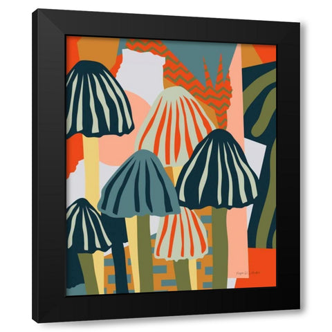 Life Circle Black Modern Wood Framed Art Print with Double Matting by Gallagher, Megan