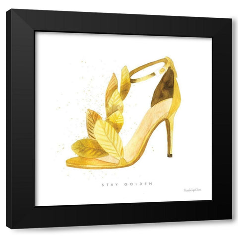 Glitz and Glam VI Black Modern Wood Framed Art Print by Charro, Mercedes Lopez