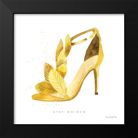 Glitz and Glam VI Black Modern Wood Framed Art Print by Charro, Mercedes Lopez