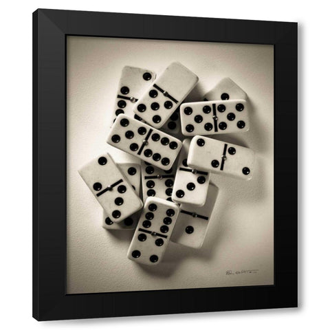 Dominos I Black Modern Wood Framed Art Print by Goldstein, Ed