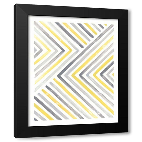Desert Sunset I Yellow Gray Black Modern Wood Framed Art Print by Marshall, Laura