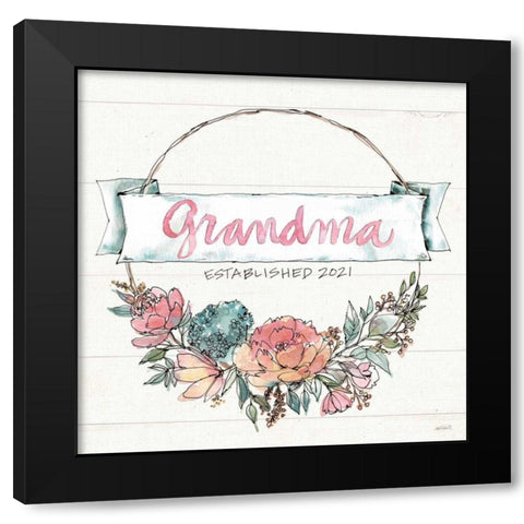 Country Love IV Grandma Black Modern Wood Framed Art Print with Double Matting by Tavoletti, Anne