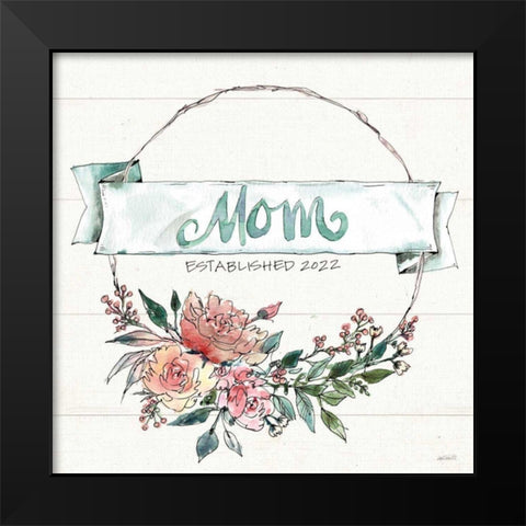 Country Love V Mom Black Modern Wood Framed Art Print by Tavoletti, Anne