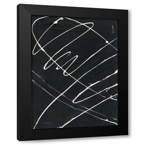 Fortitude I Black Modern Wood Framed Art Print by Hristova, Albena