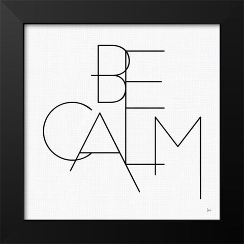 Calm I White Black Modern Wood Framed Art Print by Aiken, Jess