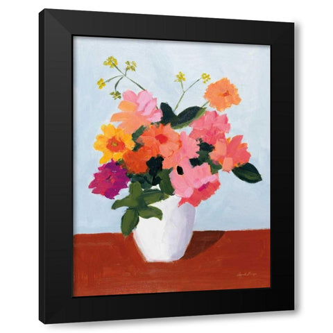 Brightness in Bloom Black Modern Wood Framed Art Print by Munger, Pamela