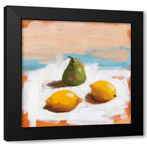 Fruit and Cheer II Black Modern Wood Framed Art Print by Munger, Pamela