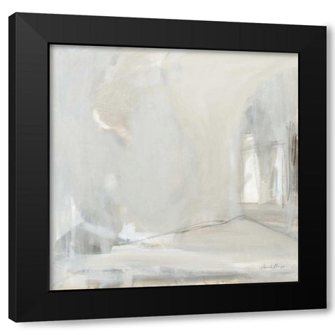 Delicate Gray Black Modern Wood Framed Art Print with Double Matting by Munger, Pamela