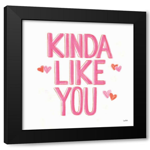 Kindness I Black Modern Wood Framed Art Print by York, Leah