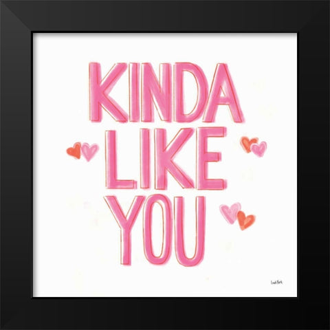 Kindness I Black Modern Wood Framed Art Print by York, Leah