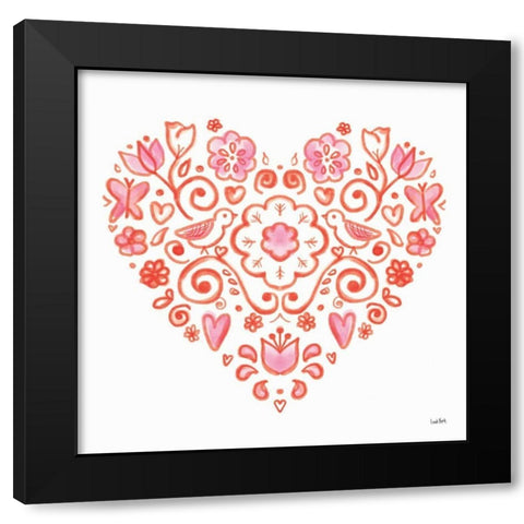 Kindness II Black Modern Wood Framed Art Print with Double Matting by York, Leah