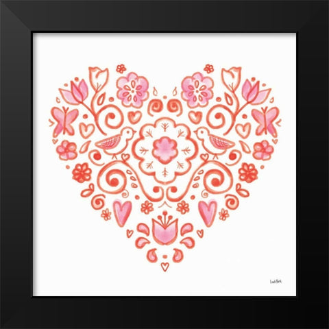 Kindness II Black Modern Wood Framed Art Print by York, Leah