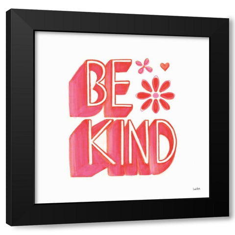 Kindness V Black Modern Wood Framed Art Print by York, Leah