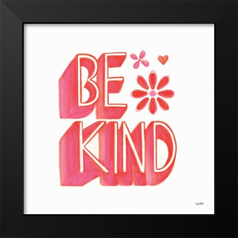 Kindness V Black Modern Wood Framed Art Print by York, Leah