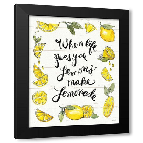 Lemonade Stand VIII Black Modern Wood Framed Art Print with Double Matting by Tavoletti, Anne