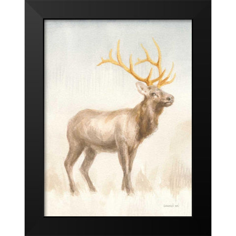 Regal Wild I Black Modern Wood Framed Art Print by Nai, Danhui