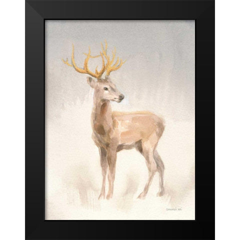 Regal Wild II Black Modern Wood Framed Art Print by Nai, Danhui