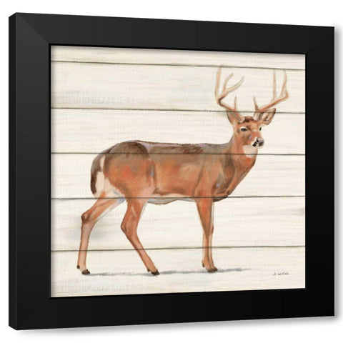 Northern Wild V on Wood Black Modern Wood Framed Art Print by Wiens, James