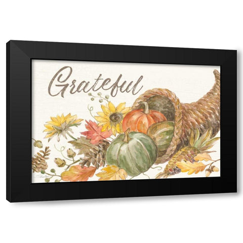 Happy Harvest II Black Modern Wood Framed Art Print with Double Matting by Vassileva, Silvia