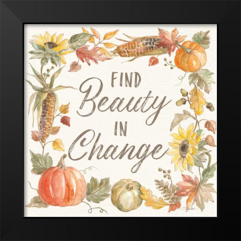 Happy Harvest III Black Modern Wood Framed Art Print by Vassileva, Silvia