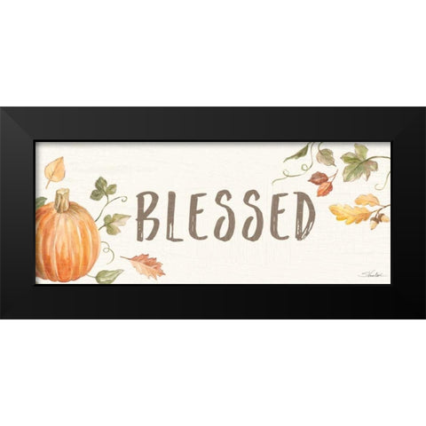 Happy Harvest X Black Modern Wood Framed Art Print by Vassileva, Silvia