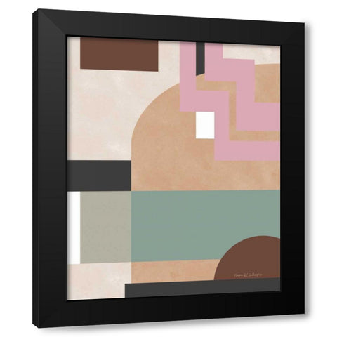Soft Modern I Black Modern Wood Framed Art Print with Double Matting by Gallagher, Megan