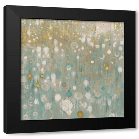 Rain Abstract II Neutral Black Modern Wood Framed Art Print with Double Matting by Nai, Danhui