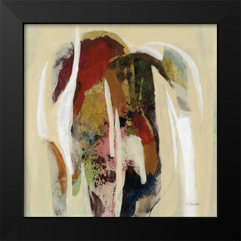 Terracotta Tile II Black Modern Wood Framed Art Print by Vassileva, Silvia