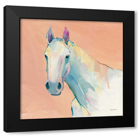 Horace on Pink Black Modern Wood Framed Art Print by Tillmon, Avery