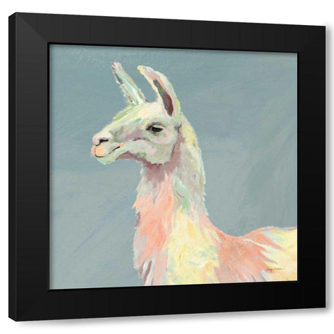 Ophelia on Blue Crop Black Modern Wood Framed Art Print with Double Matting by Tillmon, Avery