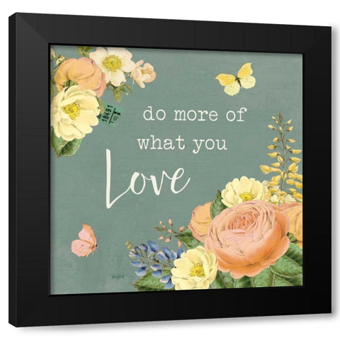 Garden District III Sage Black Modern Wood Framed Art Print with Double Matting by Pertiet, Katie