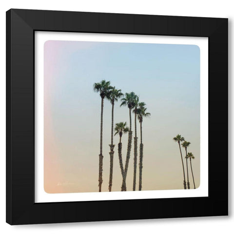 California Dreams II Pastel Black Modern Wood Framed Art Print with Double Matting by Eichman, Andre