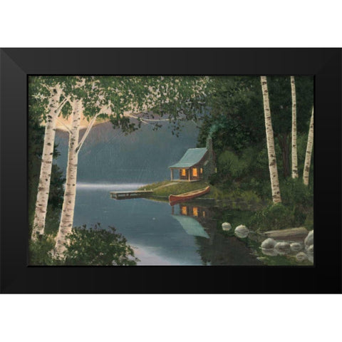 Quiet Evening I Summer Black Modern Wood Framed Art Print by Wiens, James