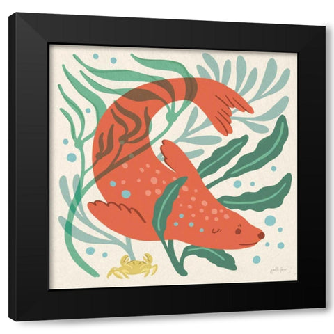 Under the Sea II Black Modern Wood Framed Art Print with Double Matting by Penner, Janelle