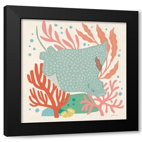 Under the Sea IV Black Modern Wood Framed Art Print with Double Matting by Penner, Janelle
