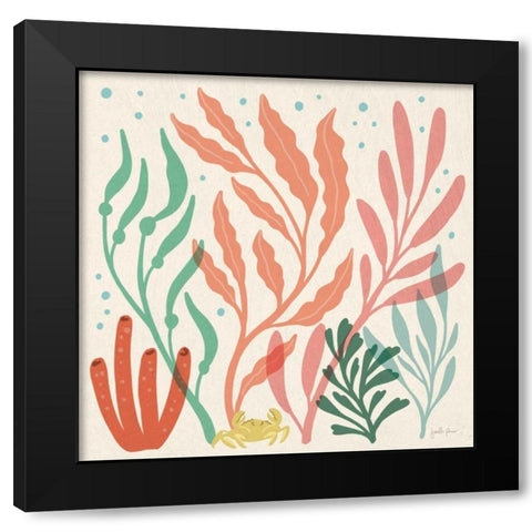 Under the Sea VII Black Modern Wood Framed Art Print with Double Matting by Penner, Janelle