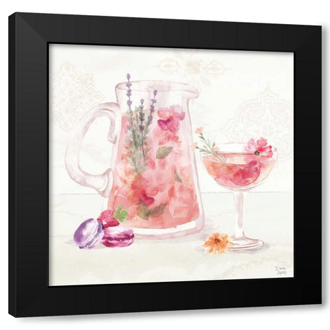 Classy Cocktails IV Black Modern Wood Framed Art Print with Double Matting by June, Dina