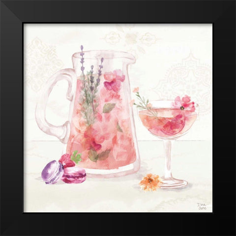 Classy Cocktails IV Black Modern Wood Framed Art Print by June, Dina