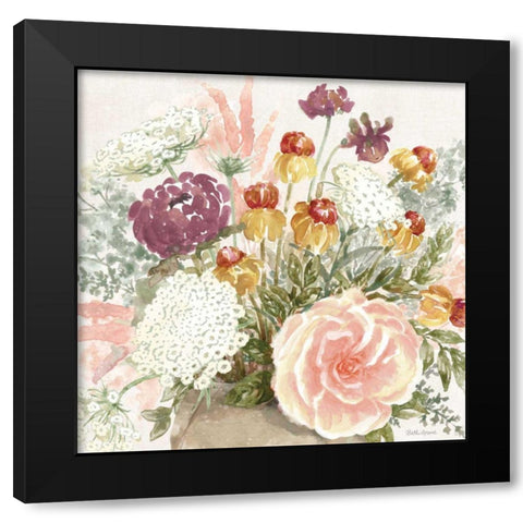 Cottage Charm V Black Modern Wood Framed Art Print with Double Matting by Grove, Beth