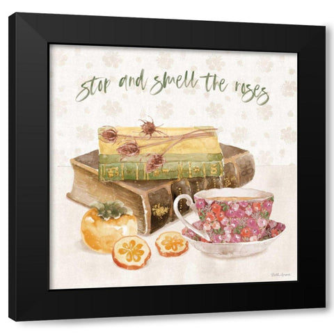 Cottage Charm VII Black Modern Wood Framed Art Print with Double Matting by Grove, Beth