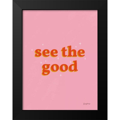 See the Good Crop Black Modern Wood Framed Art Print by Thorns, Becky